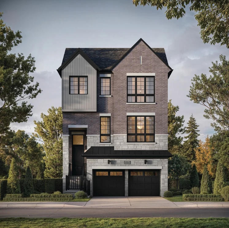 Artist’s rendering of a 33-foot Sherwood Collection detached home at Abacot Hill