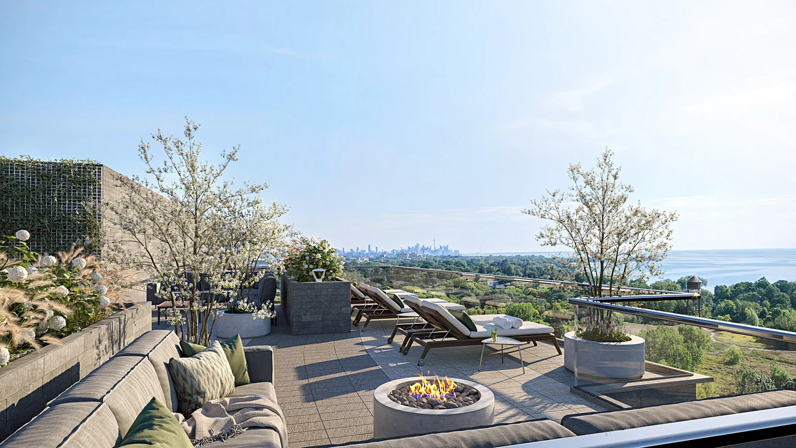 Exhale rooftop terrace rendering