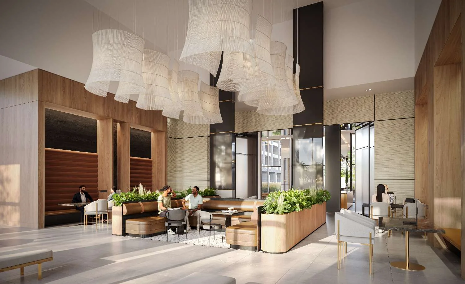 Pickering City Centre coworking lounge rendering