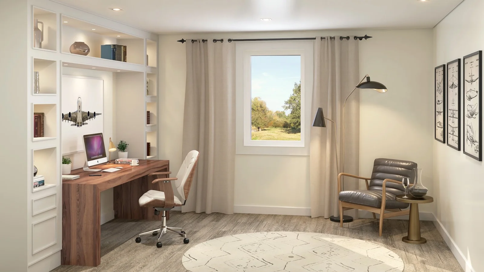Caledon Trails home office rendering