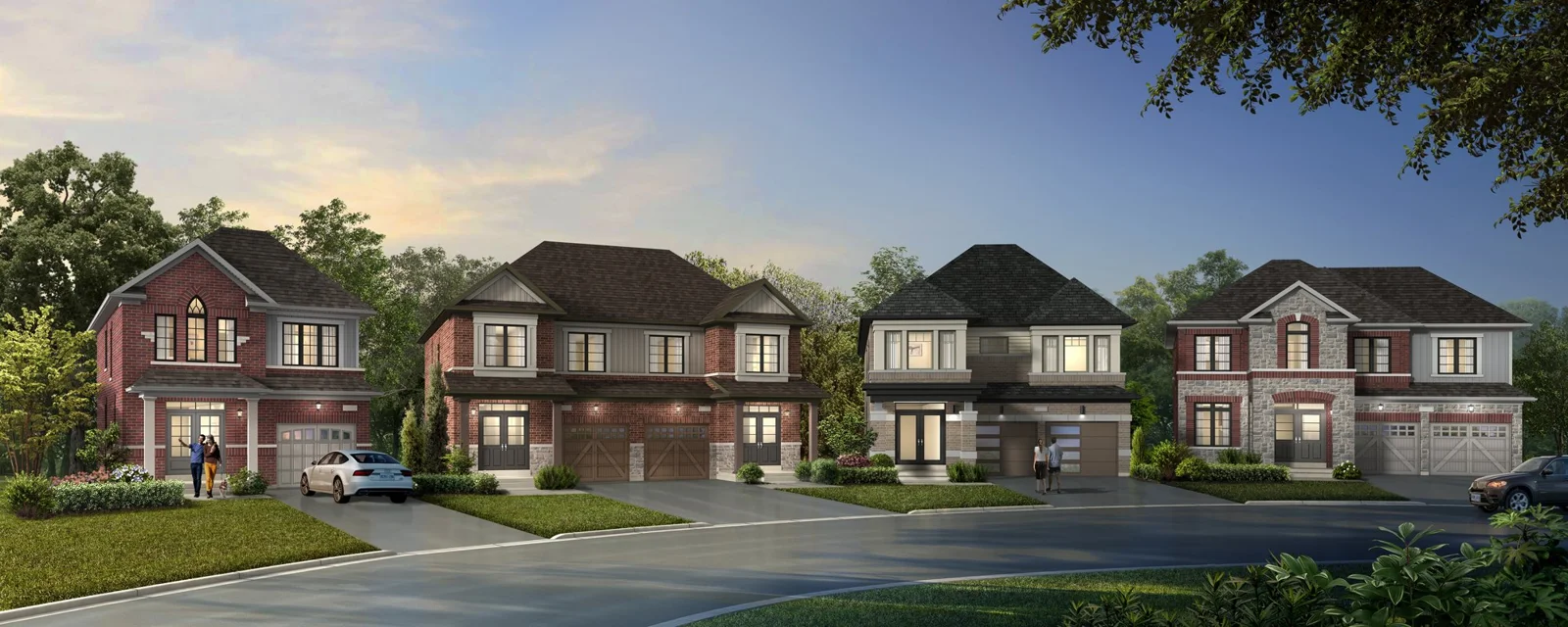 Caledon Trails detached streetscape rendering